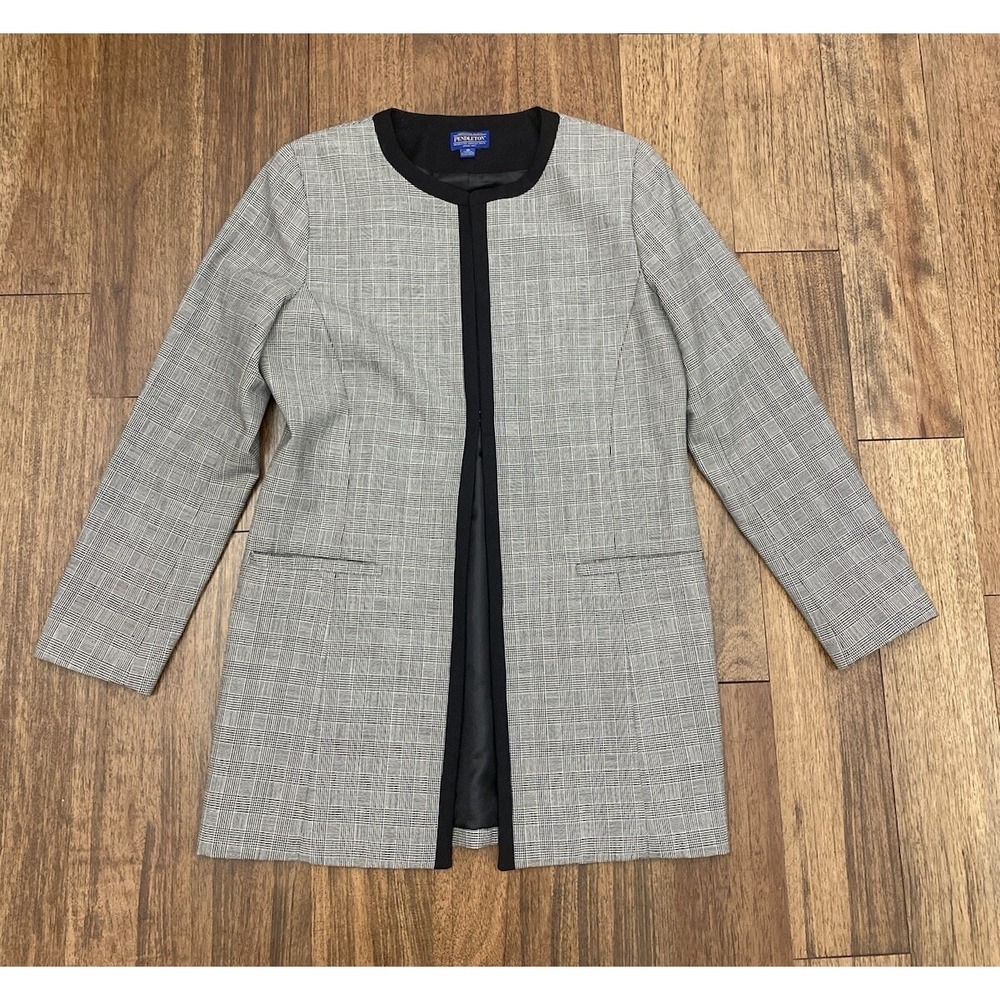 Pendleton vintage houndstooth jacket 100% virgin wool size 10